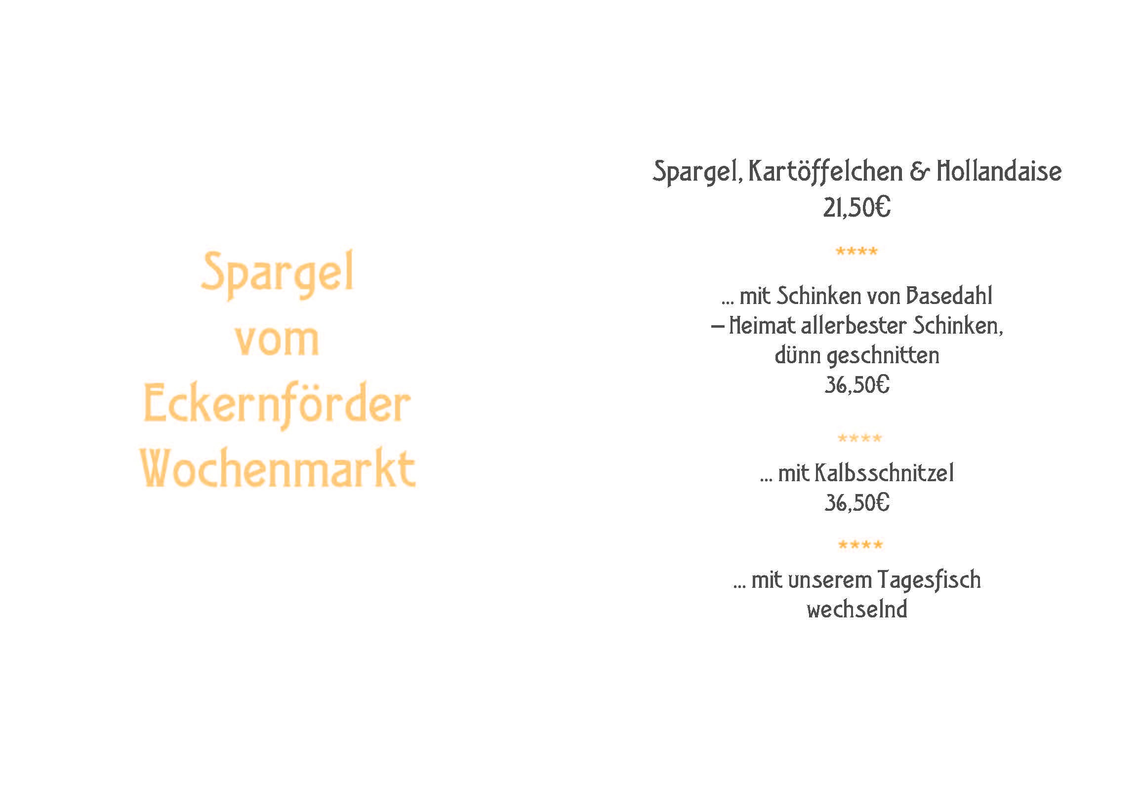 Spargelgerichte